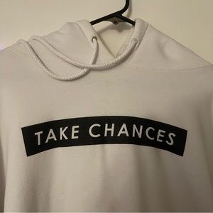 Colby Brock Take Chances White Hoodie xxl